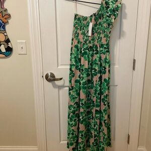 Aakaa NWT 100% cotton one shoulder dress